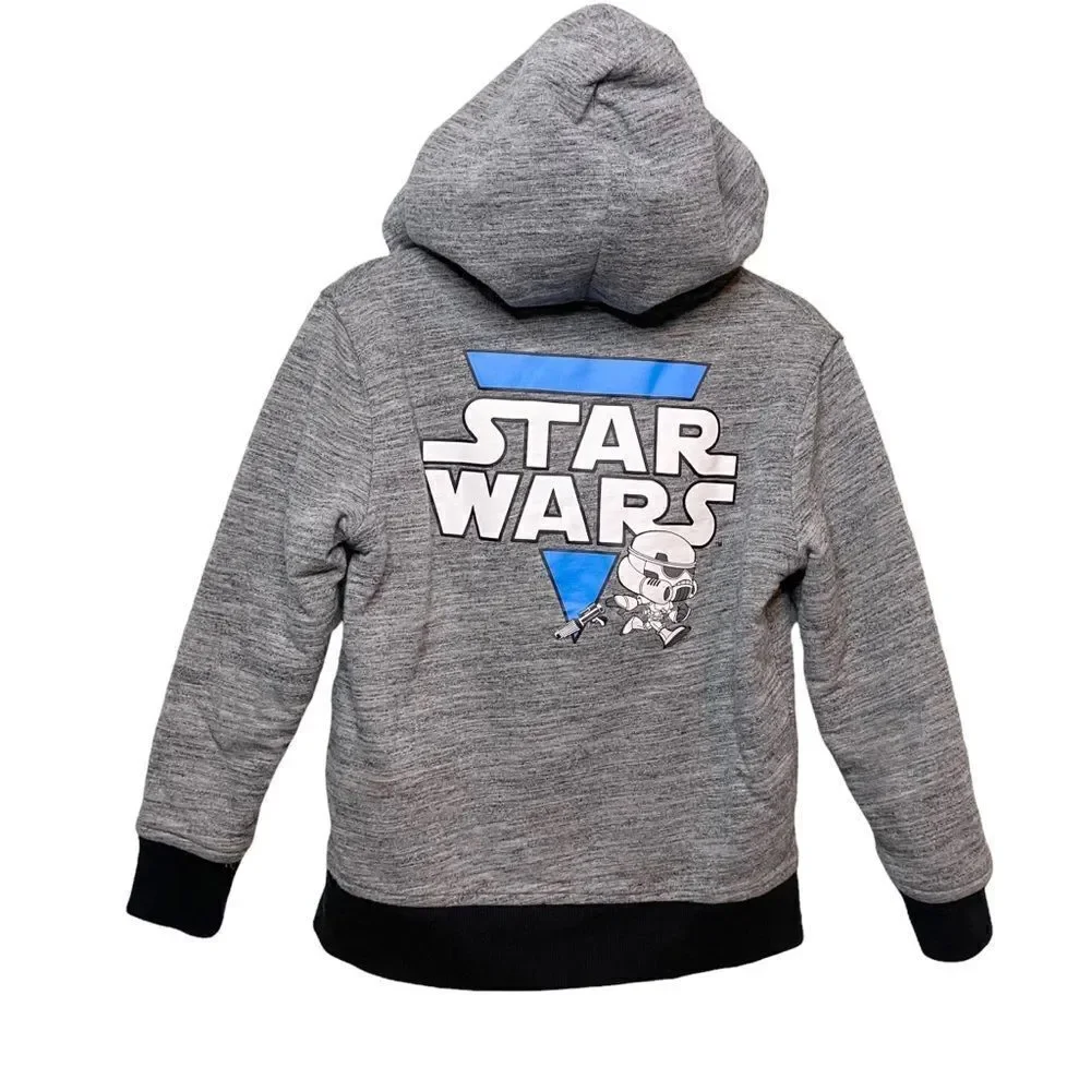 Starwars Fleece Hoodie Jacket in Size Kids 5T